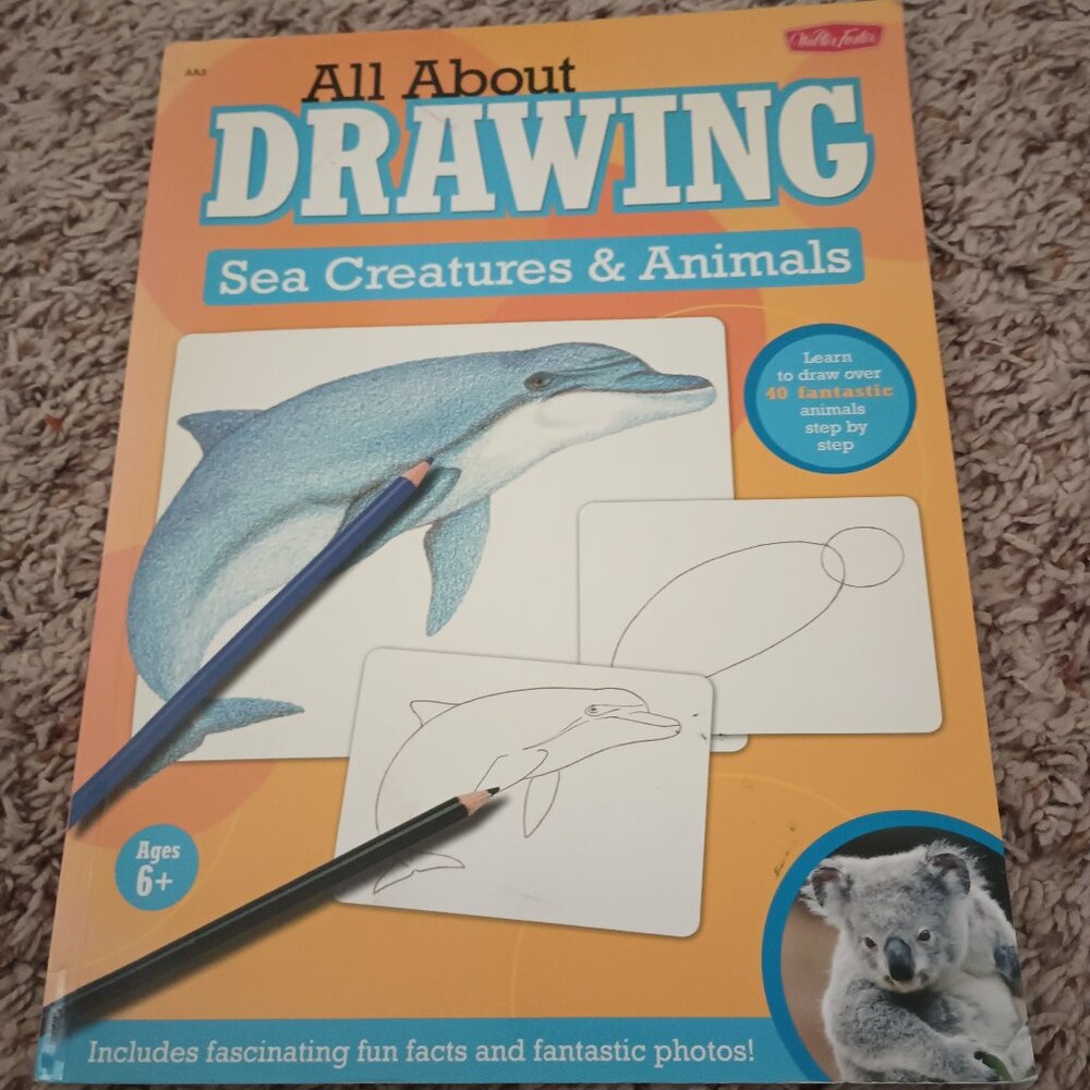 Draw Sea Creatures book - Walter Foster